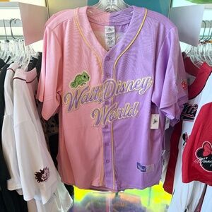 Disney Parks 2026 WDW Rapunzel Baseball Jersey Adult Size NEW